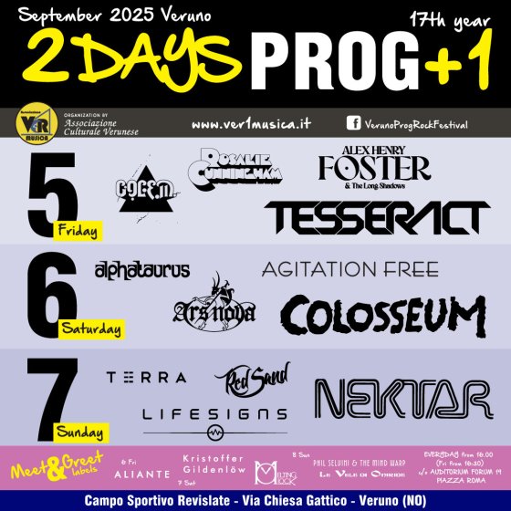 Livereport: 2 Days Prog +1, Veruno 2025 - Tag 1 - STONE PROG